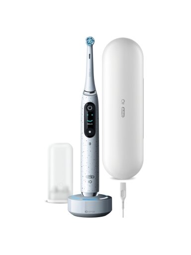 Oral-B | Electric Toothbrush | iO10 Series | Rechargeable | For adults | Number of brush heads included 1 | Number of teeth brushing modes 7 | Stardust White