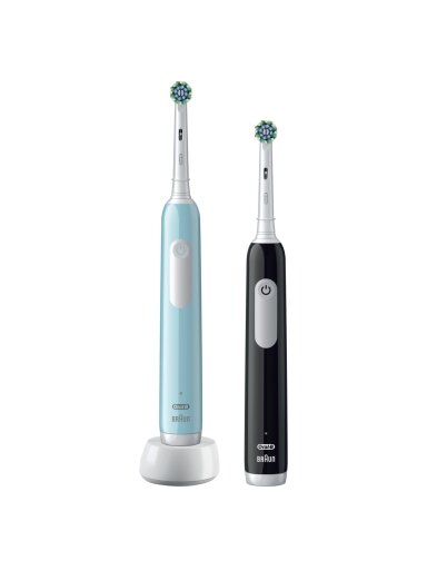 Oral-B | Electric Toothbrush | Pro Series 1 Duo | Rechargeable | For adults | Number of brush heads included 2 | Number of teeth brushing modes 3 | Blue/Black