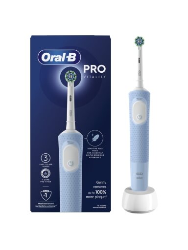 Oral-B | Electric Toothbrush | Vitality Pro | Rechargeable | For adults | Number of brush heads included 1 | Number of teeth brushing modes 3 | Blue