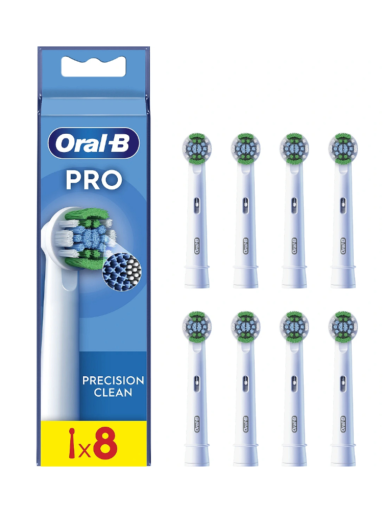 Oral-B | Precision Clean Brush Set | EB20RX-8 | Heads | For adults | Number of brush heads included 8 | White