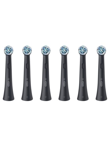 Oral-B | Replaceable toothbrush heads | iO UltimateClean | Heads | For adults | Number of brush heads included 6 | Black Oral-B | Replaceable toothbrush heads | iO UltimateClean | Heads | For adults | Number of brush heads included 6 | Black