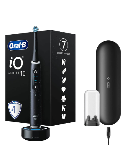 Oral-B | Electric Toothbrush | iO10 Series | Rechargeable | For adults | Number of brush heads included 1 | Number of teeth brushing modes 7 | Cosmic Black 1