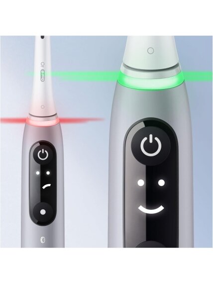 Oral-B Electric Toothbrush | iO6s | Rechargeable | For adults | Number of brush heads included 2 | Number of teeth brushing modes 5 | Grey 2 Oral-B Electric Toothbrush | iO6s | Rechargeable | For adults | Number of brush heads included 2 | Number of teeth brushing modes 5 | Grey 2