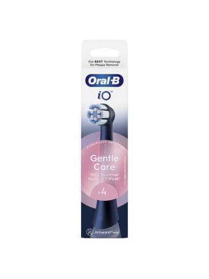 Oral-B | Replaceable toothbrush heads | iO GentleCare | Heads | For adults | Number of brush heads included 4 | Black 2