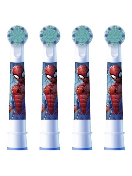 Oral-B Replacement Toothbrush Heads | EB10 4 refill Spiderman | Heads | For kids | Number of brush heads included 4 1