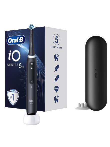 Oral-B | Electric Toothbrush | iO5 | Rechargeable | For adults | Number of brush heads included 1 | Number of teeth brushing modes 5 | Matt Black 1
