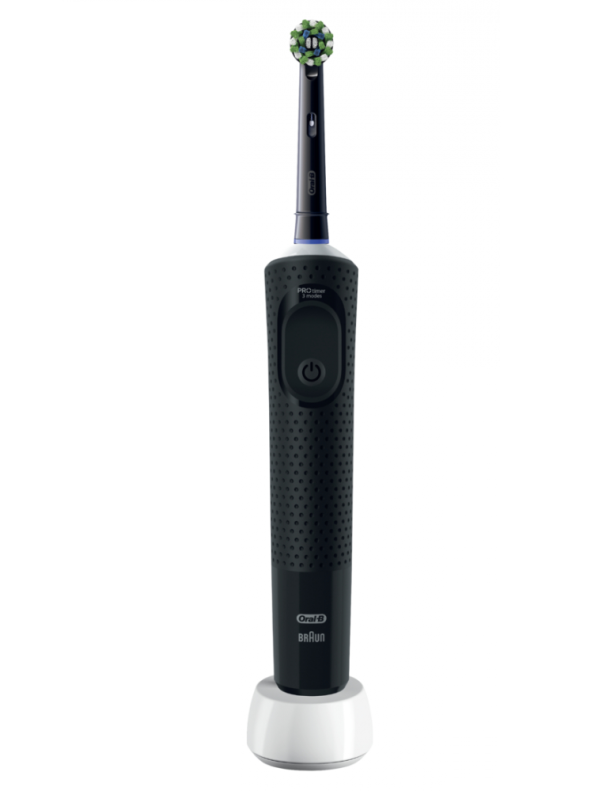 Oral-B | Electric Toothbrush | D103 Vitality Pro | Rechargeable | For adults | Number of brush heads included 1 | Number of teeth brushing modes 3 | Black Oral-B | Electric Toothbrush | D103 Vitality Pro | Rechargeable | For adults | Number of brush heads included 1 | Number of teeth brushing modes 3 | Black