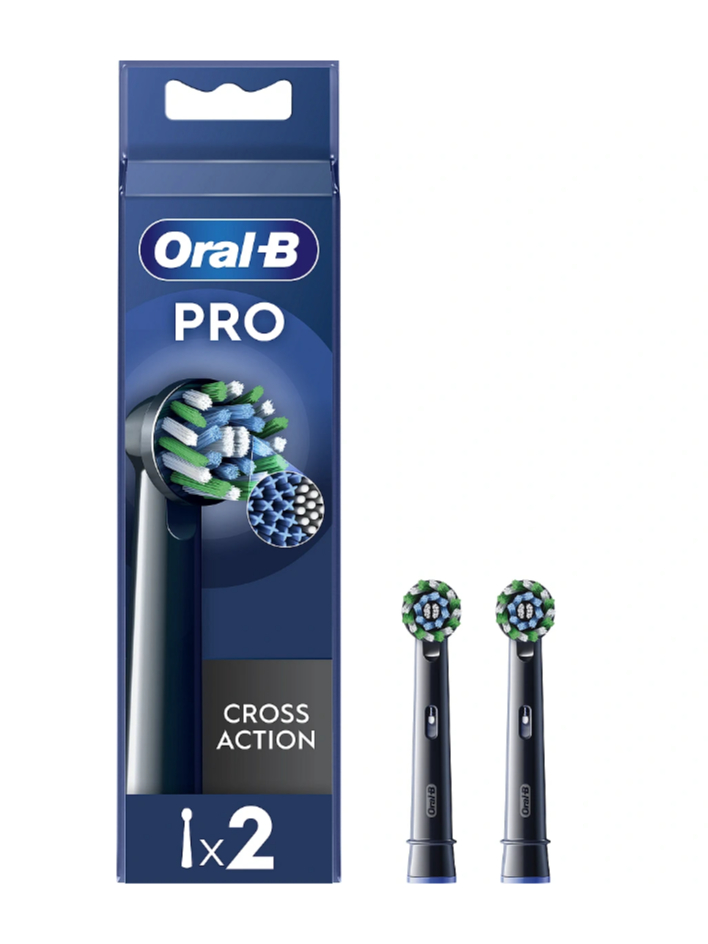 Oral-B | Replaceable toothbrush heads | EB50BRX-4 Cross Action | Heads | For adults | Number of brush heads included 4 | Black Oral-B | Replaceable toothbrush heads | EB50BRX-4 Cross Action | Heads | For adults | Number of brush heads included 4 | Black