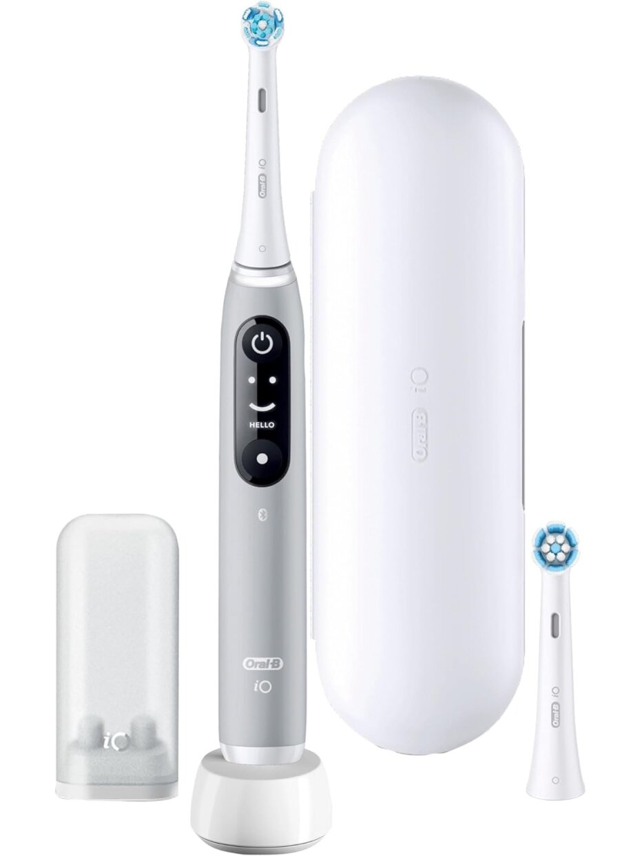 Oral-B Electric Toothbrush | iO6s | Rechargeable | For adults | Number of brush heads included 2 | Number of teeth brushing modes 5 | Grey 1 Oral-B Electric Toothbrush | iO6s | Rechargeable | For adults | Number of brush heads included 2 | Number of teeth brushing modes 5 | Grey 1