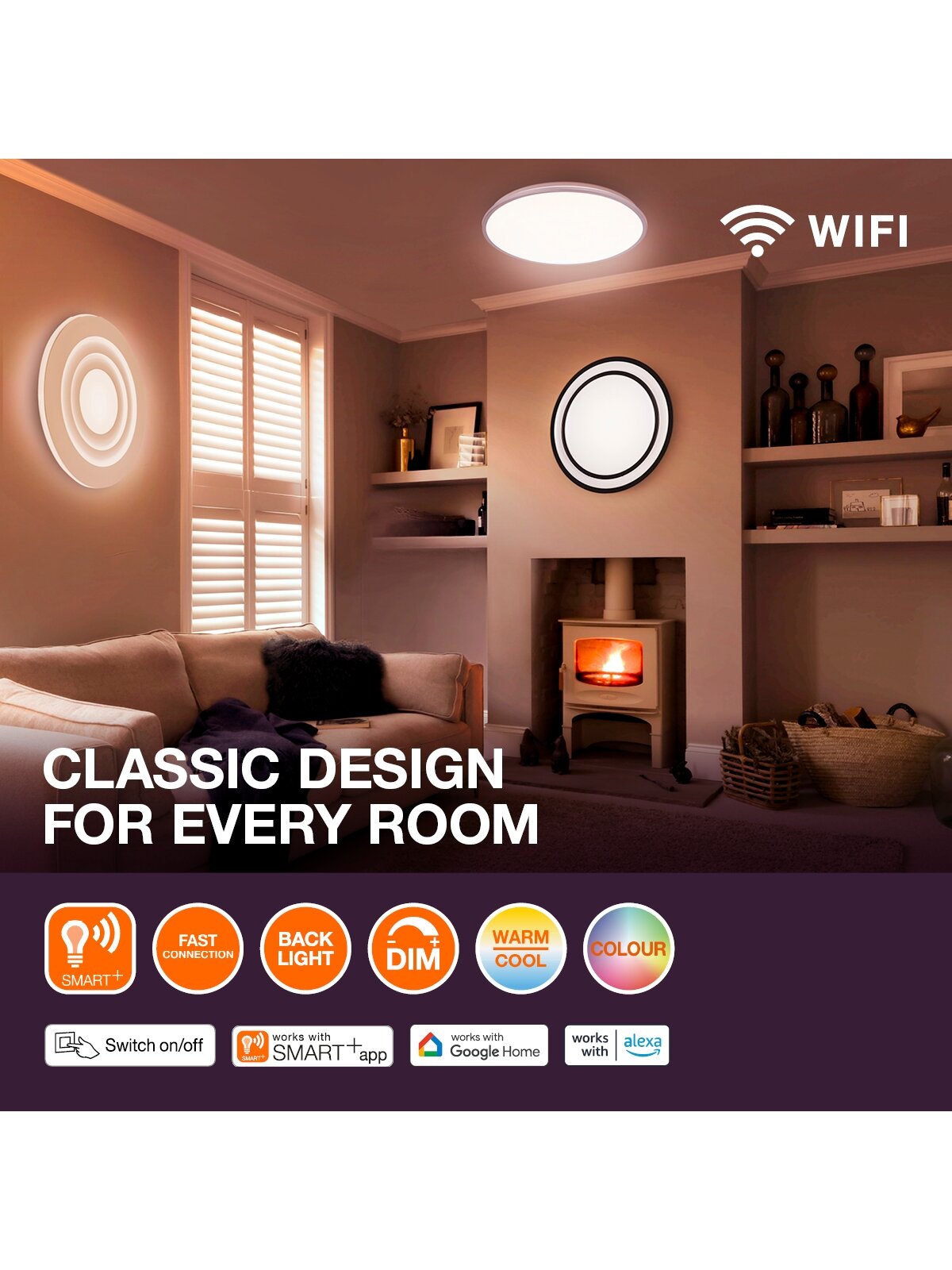 Osram SMART+ ORBIS ULTRA SLIM BACKLIGHT 235 RGB TW WT | 19 W | RGBTW | Wi-Fi 4 Osram SMART+ ORBIS ULTRA SLIM BACKLIGHT 235 RGB TW WT | 19 W | RGBTW | Wi-Fi 4