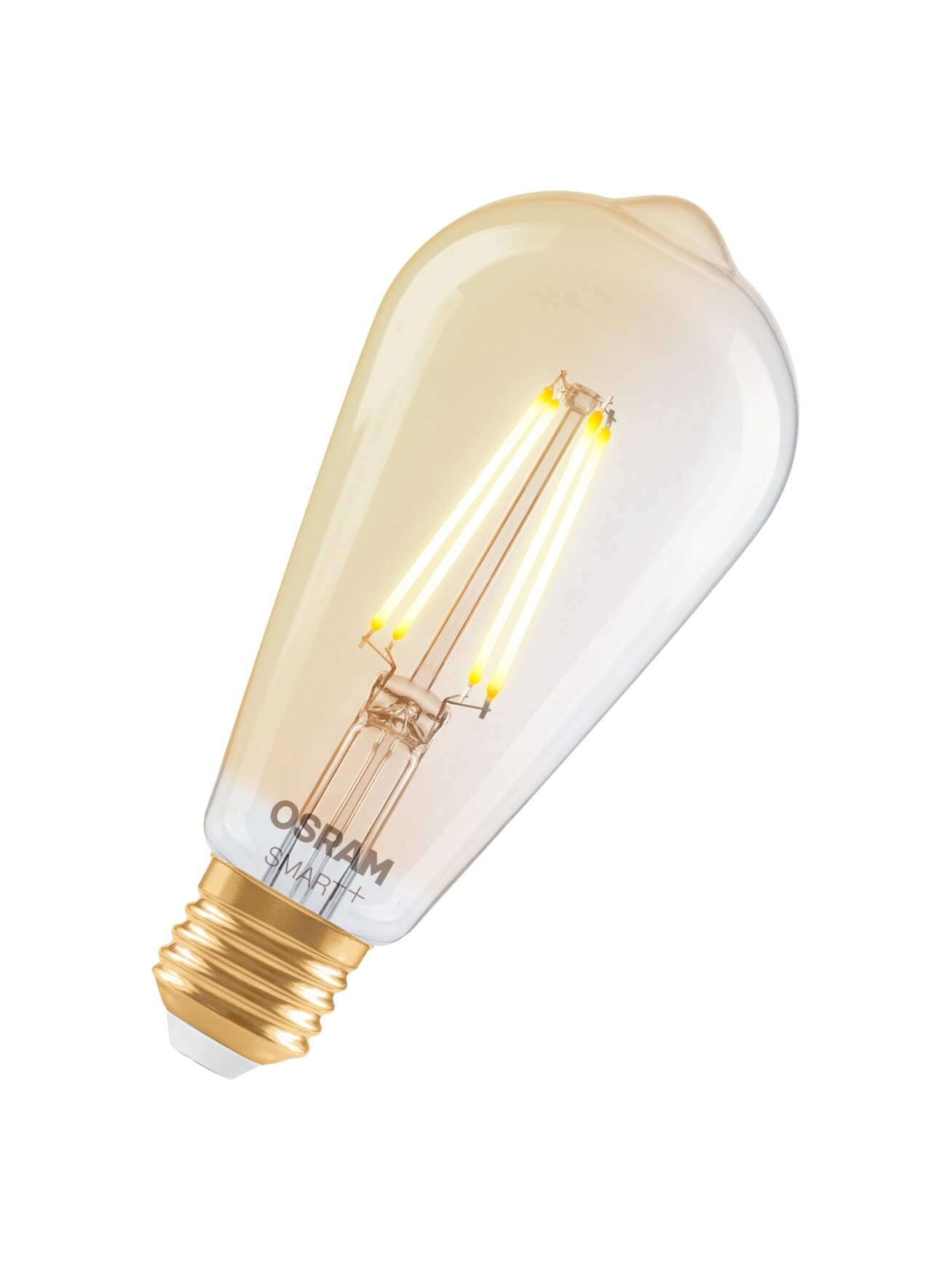 Osram SMART+ MATTER Filament Dimmable Classic Edison 53 824 Gold | E27 | 6 W | Warm White | Wi-Fi 2 Osram SMART+ MATTER Filament Dimmable Classic Edison 53 824 Gold | E27 | 6 W | Warm White | Wi-Fi 2