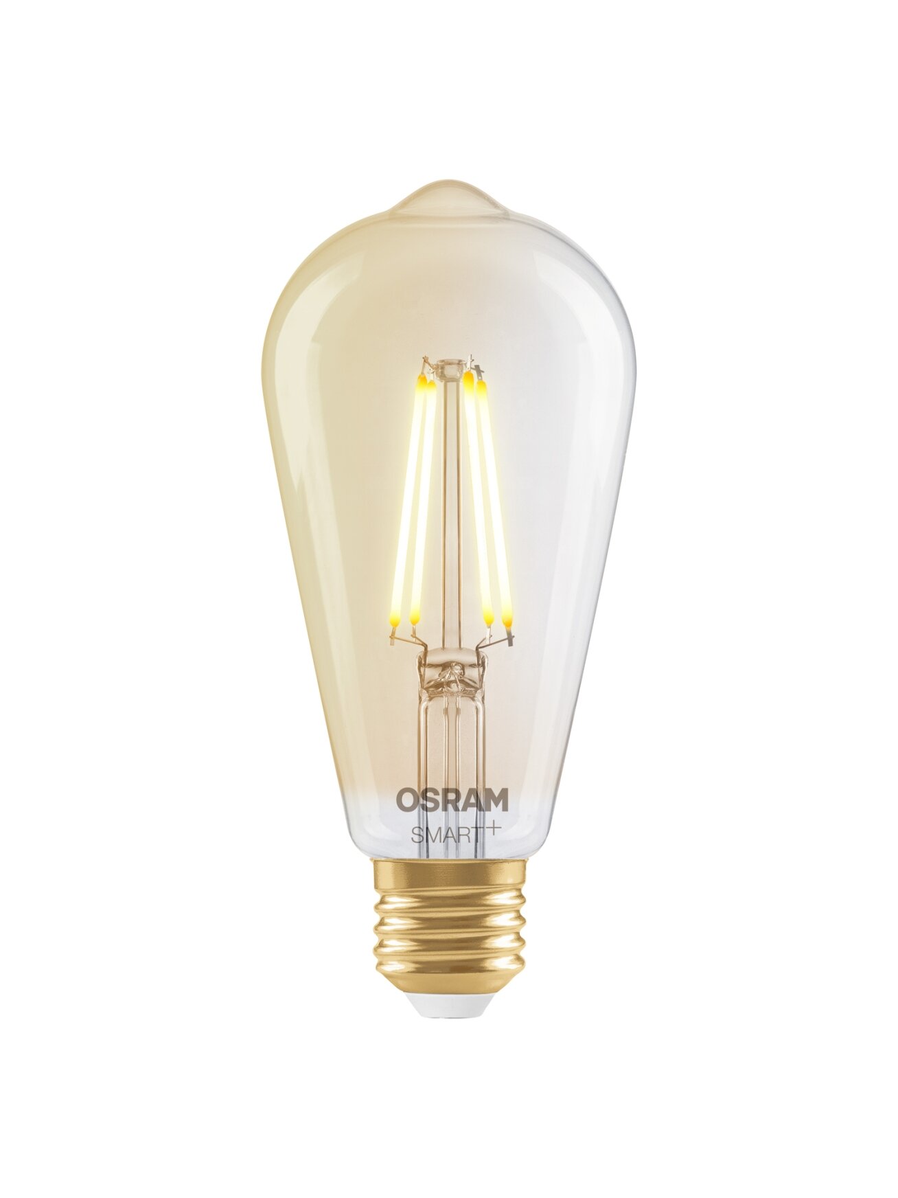 Osram SMART+ MATTER Filament Dimmable Classic Edison 53 824 Gold | E27 | 6 W | Warm White | Wi-Fi 4 Osram SMART+ MATTER Filament Dimmable Classic Edison 53 824 Gold | E27 | 6 W | Warm White | Wi-Fi 4