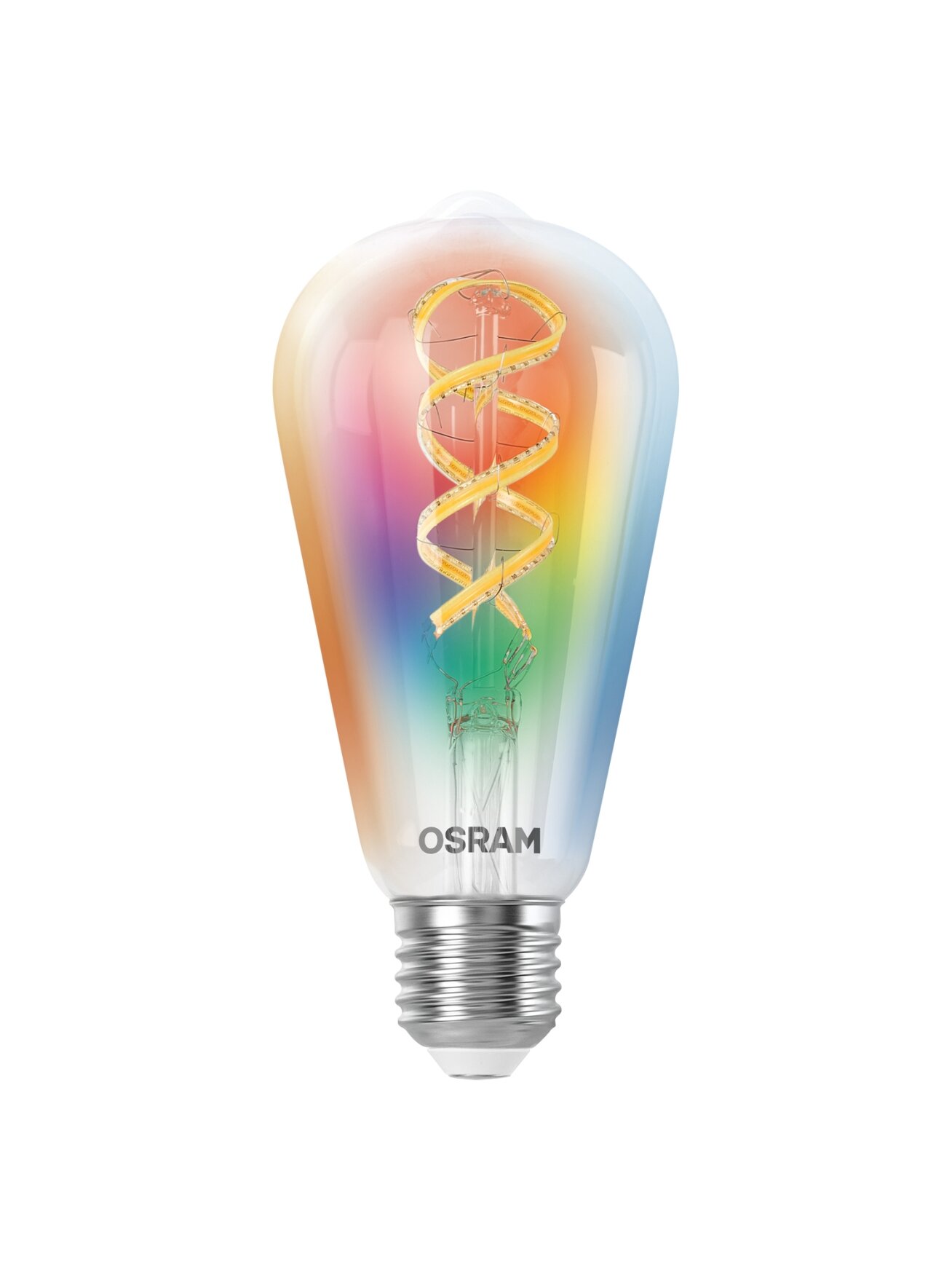 Osram SMART+ MATTER Filament Multicolor Classic Edison 40 | E27 | 4.8 W | RGBW | Wi-Fi 3 Osram SMART+ MATTER Filament Multicolor Classic Edison 40 | E27 | 4.8 W | RGBW | Wi-Fi 3