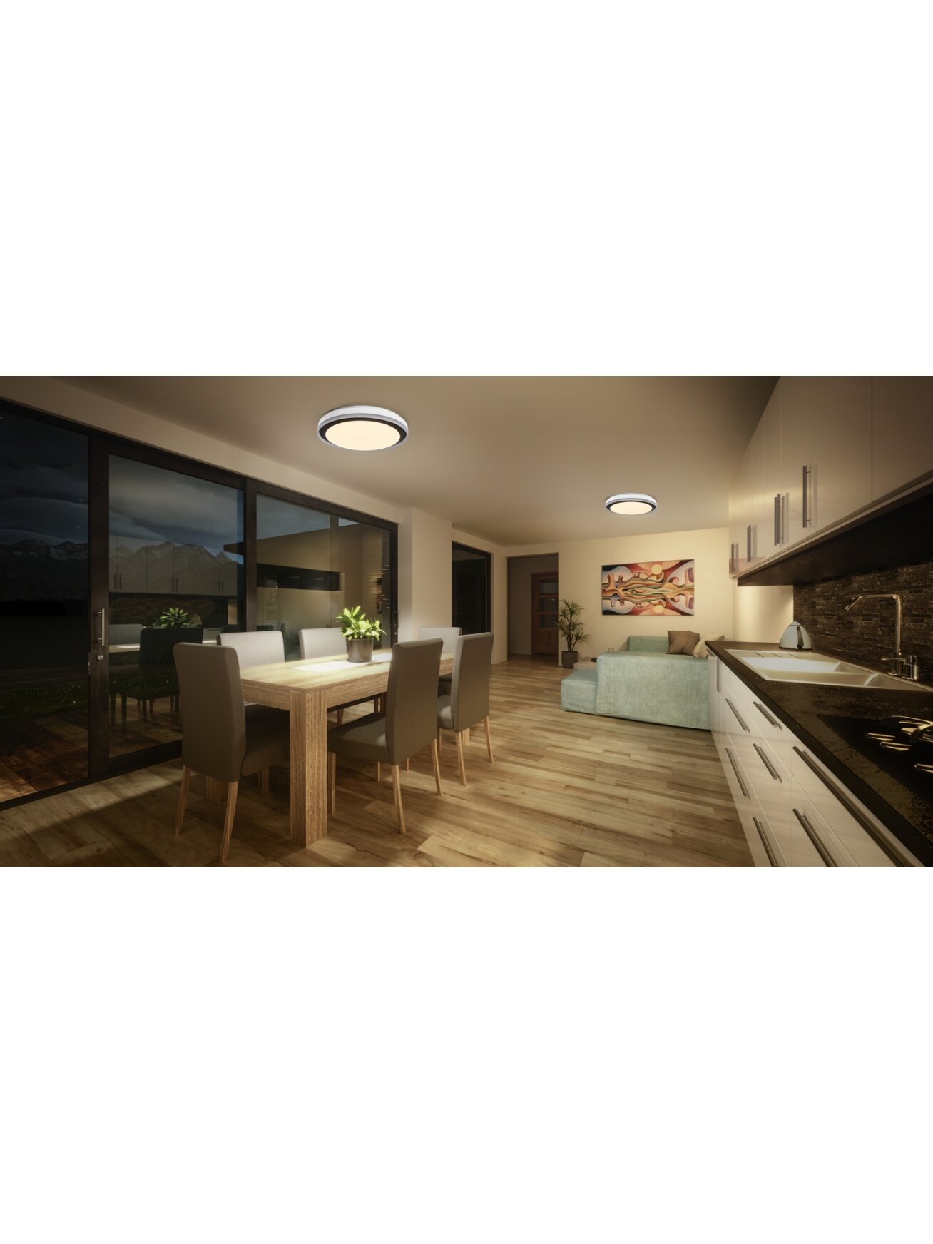 Osram SMART+ WIFI ORBIS MAGIC WALL/CEILING 500mm RGB+TW Dimmable black+white | 38 W | RGBTW | Wi-Fi 3 Osram SMART+ WIFI ORBIS MAGIC WALL/CEILING 500mm RGB+TW Dimmable black+white | 38 W | RGBTW | Wi-Fi 3