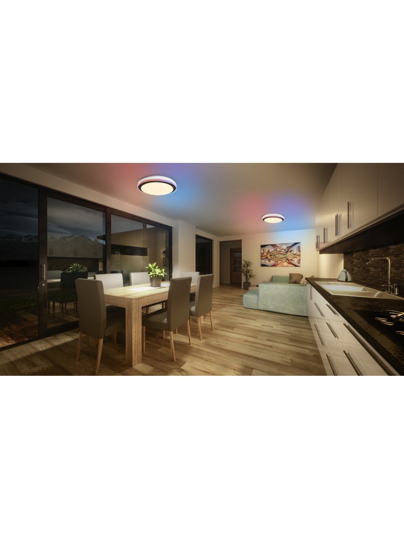 Osram SMART+ WIFI ORBIS MAGIC WALL/CEILING 500mm RGB+TW Dimmable black+white | 38 W | RGBTW | Wi-Fi 4 Osram SMART+ WIFI ORBIS MAGIC WALL/CEILING 500mm RGB+TW Dimmable black+white | 38 W | RGBTW | Wi-Fi 4