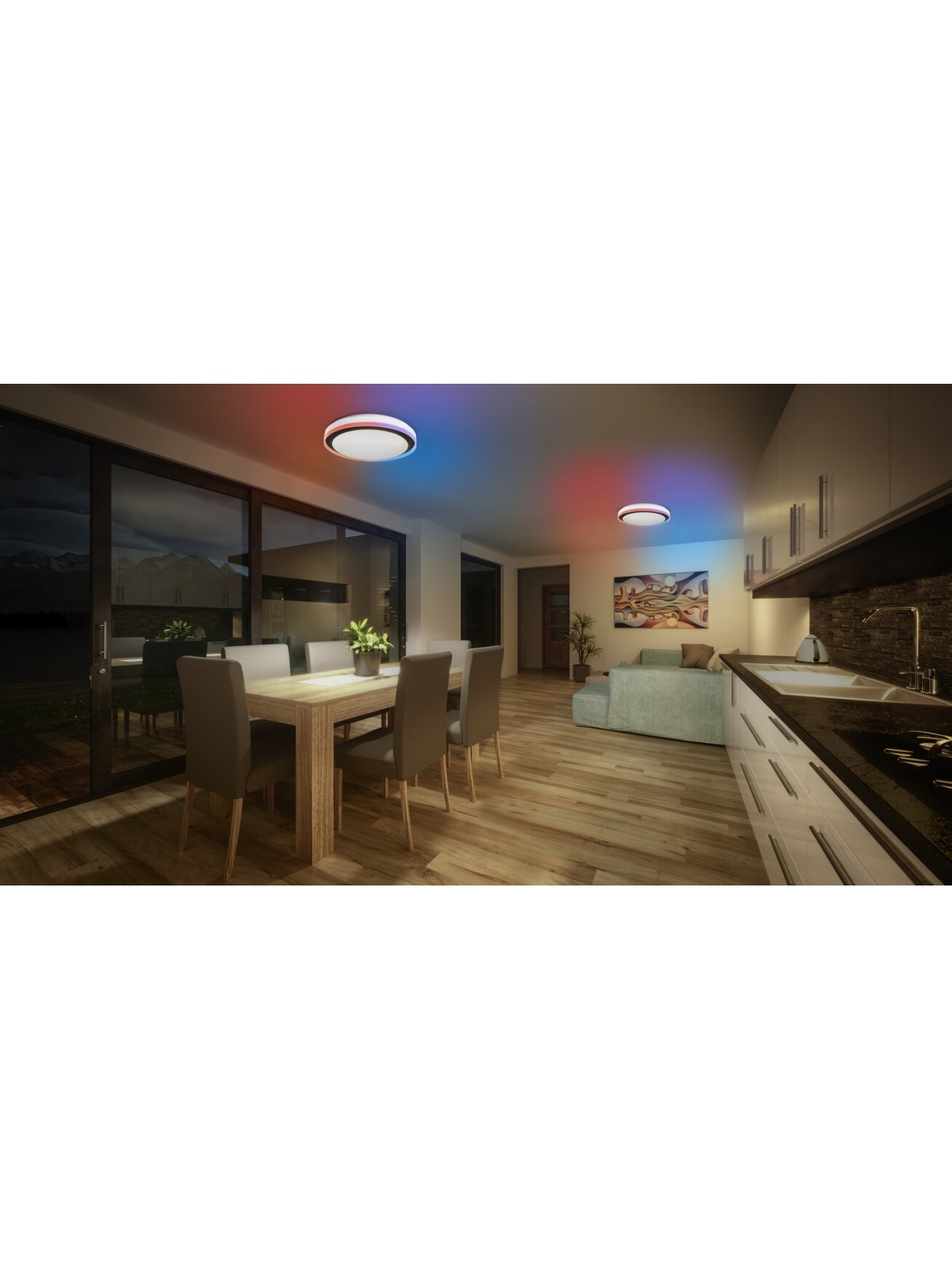 Osram SMART+ WIFI ORBIS MAGIC WALL/CEILING 500mm RGB+TW Dimmable black+white | 38 W | RGBTW | Wi-Fi 5 Osram SMART+ WIFI ORBIS MAGIC WALL/CEILING 500mm RGB+TW Dimmable black+white | 38 W | RGBTW | Wi-Fi 5