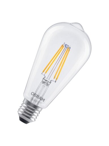 Osram SMART+ MATTER Dimmable Classic Edison 60 827 E27 | E27 | 6 W | Warm White | Wi-Fi