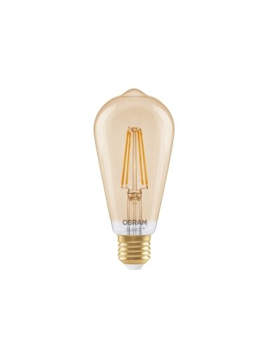 Osram SMART+ MATTER Filament Dimmable Classic Edison 53 824 Gold | E27 | 6 W | Warm White | Wi-Fi
