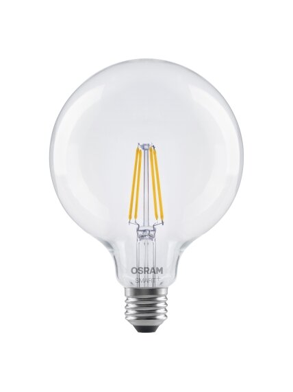 Osram SMART+ MATTER Filament Dimmable Classic Globe 827 | E27 | 6 W | Warm White | Wi-Fi 3 Osram SMART+ MATTER Filament Dimmable Classic Globe 827 | E27 | 6 W | Warm White | Wi-Fi 3