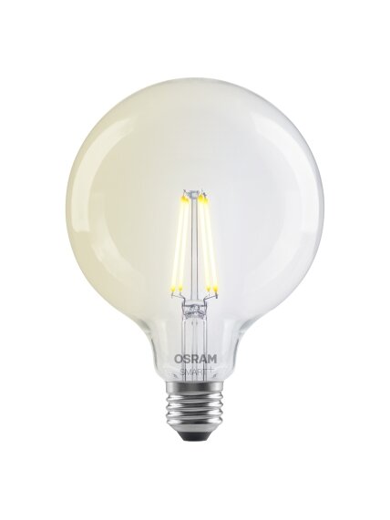 Osram SMART+ MATTER Filament Dimmable Classic Globe 827 | E27 | 6 W | Warm White | Wi-Fi 4 Osram SMART+ MATTER Filament Dimmable Classic Globe 827 | E27 | 6 W | Warm White | Wi-Fi 4