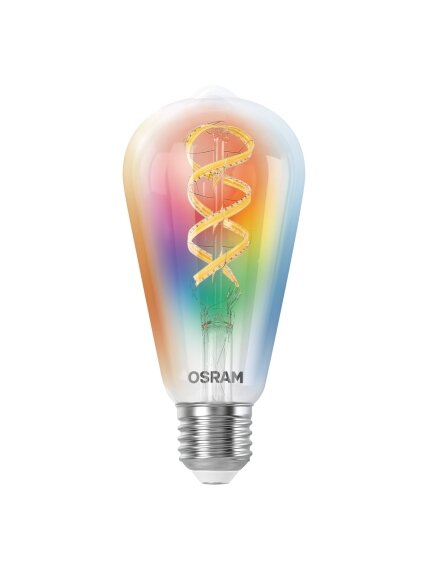 Osram SMART+ MATTER Filament Multicolor Classic Edison 40 | E27 | 4.8 W | RGBW | Wi-Fi 3 Osram SMART+ MATTER Filament Multicolor Classic Edison 40 | E27 | 4.8 W | RGBW | Wi-Fi 3