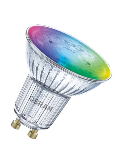 Osram SMART+ MATTER Multicolor Spot PAR16 50 45° | GU10 | 4.7 W | RGBW | Wi-Fi 1 Osram SMART+ MATTER Multicolor Spot PAR16 50 45° | GU10 | 4.7 W | RGBW | Wi-Fi 1
