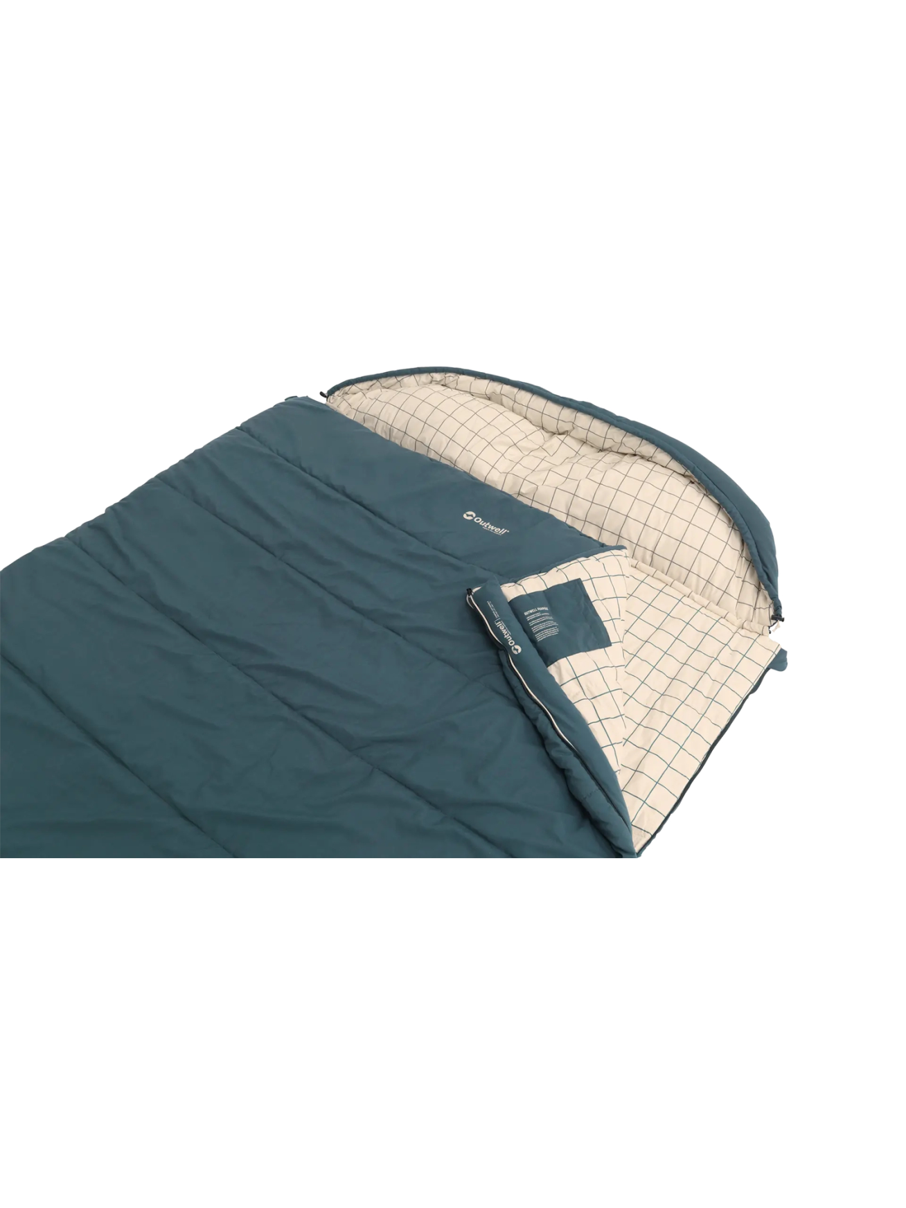 Outwell Camper Lux Double Blue | Sleeping Bag | 235 x 150 cm | -16 to 5 °C | Both Side Zipper 2
