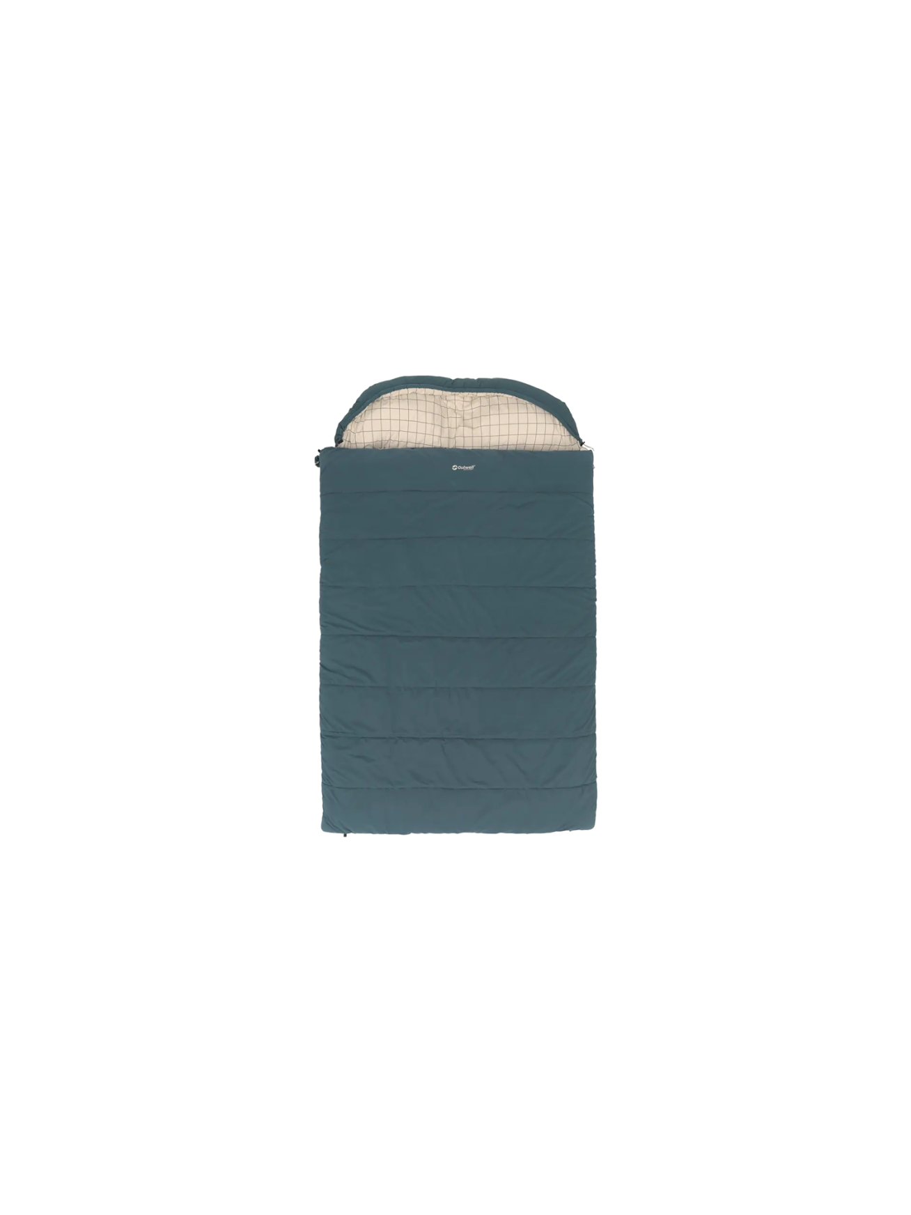 Outwell Camper Lux Double Blue | Sleeping Bag | 235 x 150 cm | -16 to 5 °C | Both Side Zipper