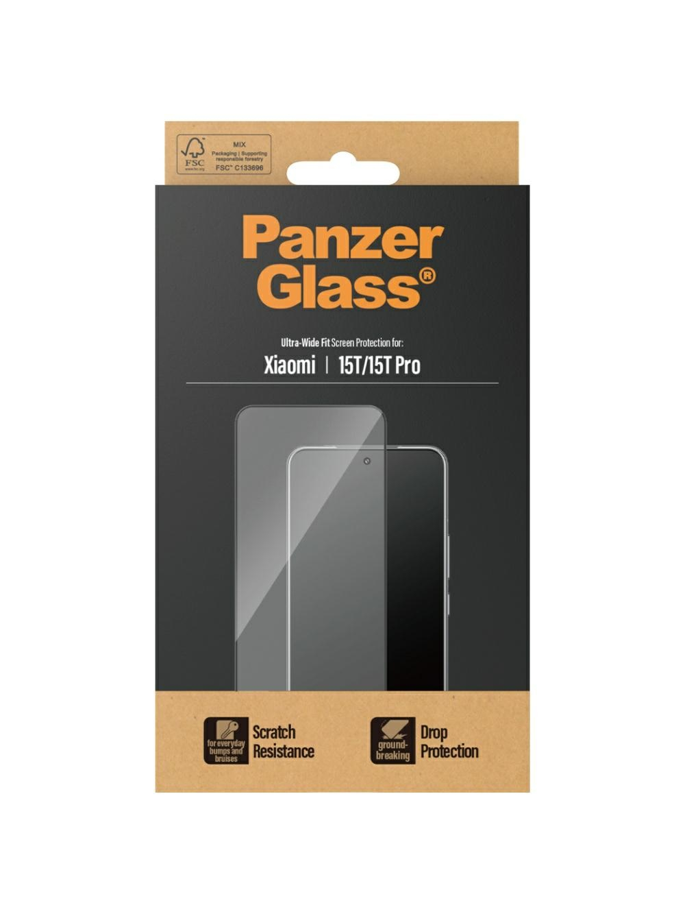 PanzerGlass Screen protector | Xiaomi | 15T/15T Pro | Transparent | Ultra-Wide Fit 2
