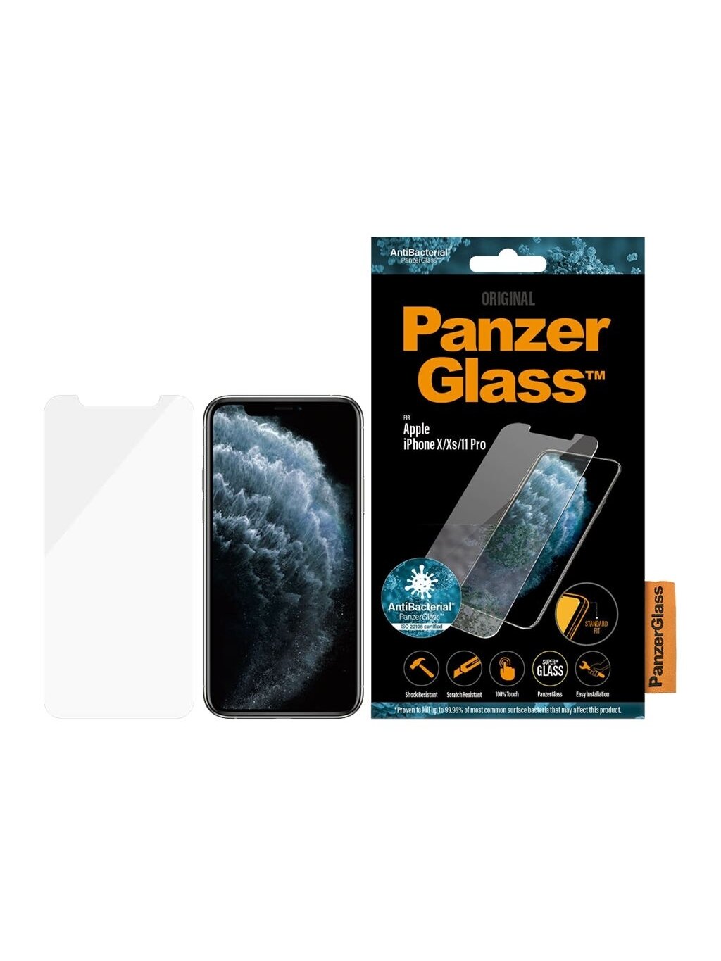 PanzerGlass | 2661 | Screen Protector | iPhone | X/XS | Tempered glass | Transparent 3 PanzerGlass | 2661 | Screen Protector | iPhone | X/XS | Tempered glass | Transparent 3