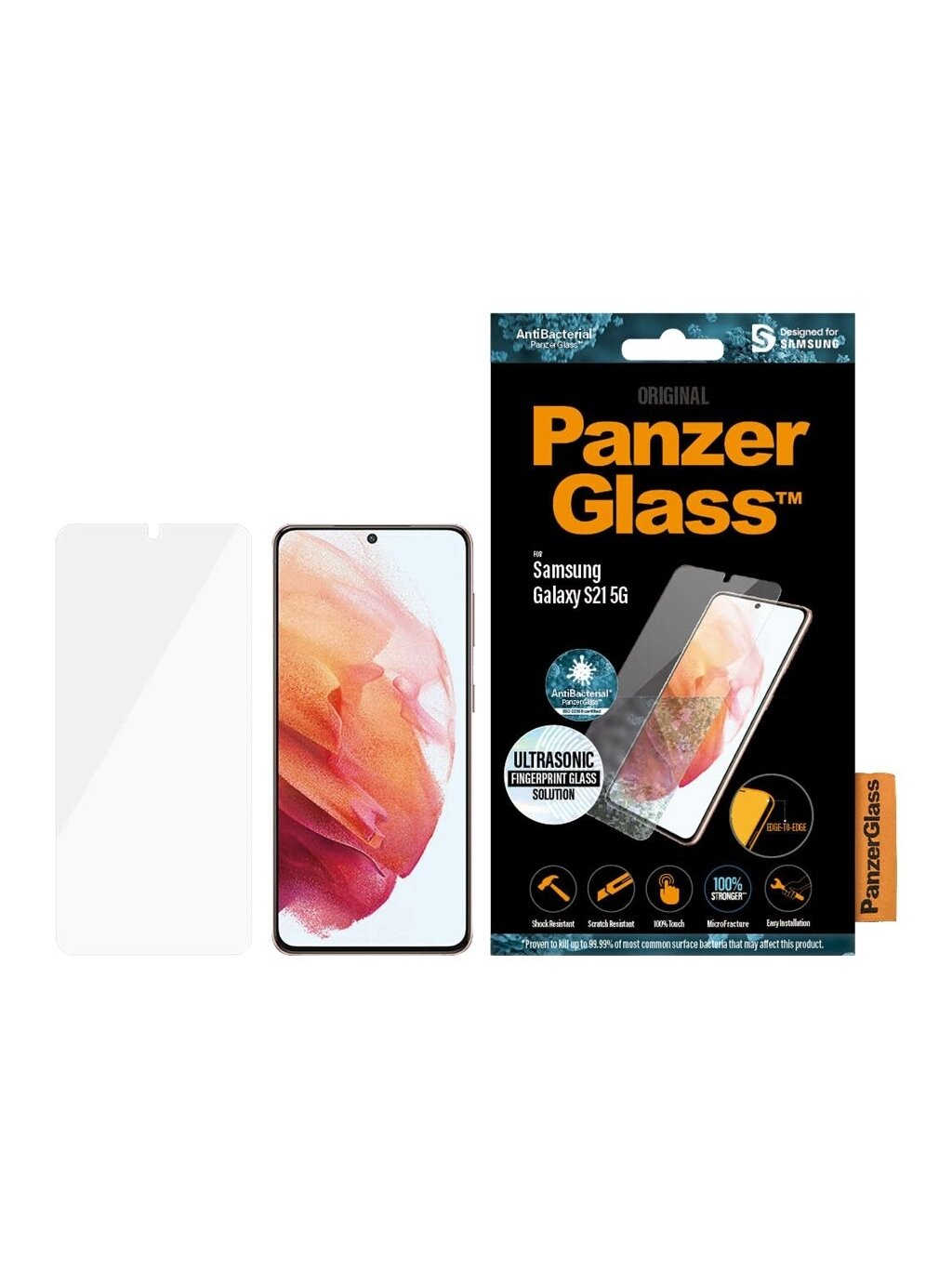 PanzerGlass | Samsung | Galaxy S21 5G | Glass | Clear | Case Friendly 5 PanzerGlass | Samsung | Galaxy S21 5G | Glass | Clear | Case Friendly 5