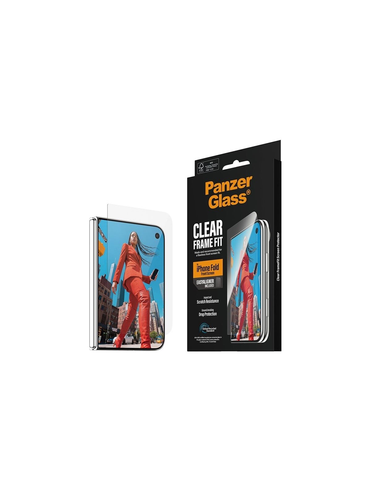 PanzerGlass FrameFit w. EasyAligner | Screen protector | Apple | iPhone Duo | Glass | Transparent 4 PanzerGlass FrameFit w. EasyAligner | Screen protector | Apple | iPhone Duo | Glass | Transparent 4