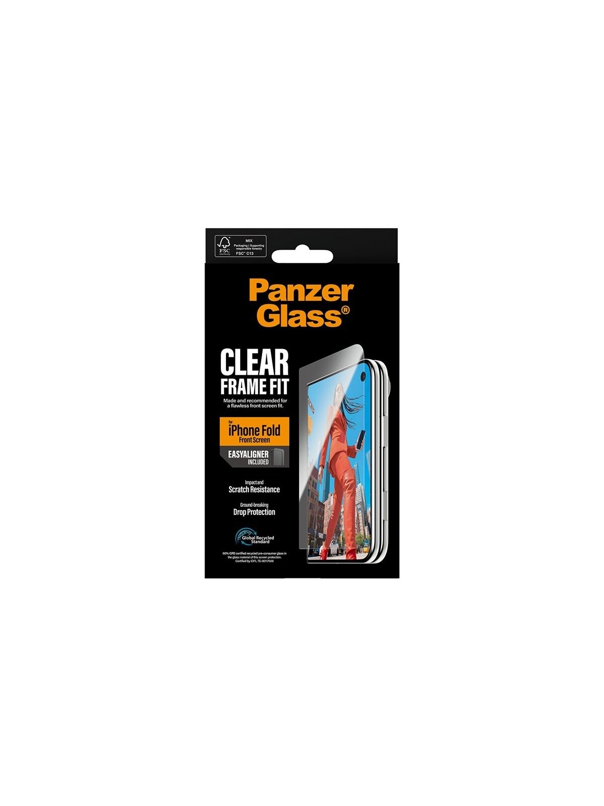 PanzerGlass FrameFit w. EasyAligner | Screen protector | Apple | iPhone Duo | Glass | Transparent 5 PanzerGlass FrameFit w. EasyAligner | Screen protector | Apple | iPhone Duo | Glass | Transparent 5