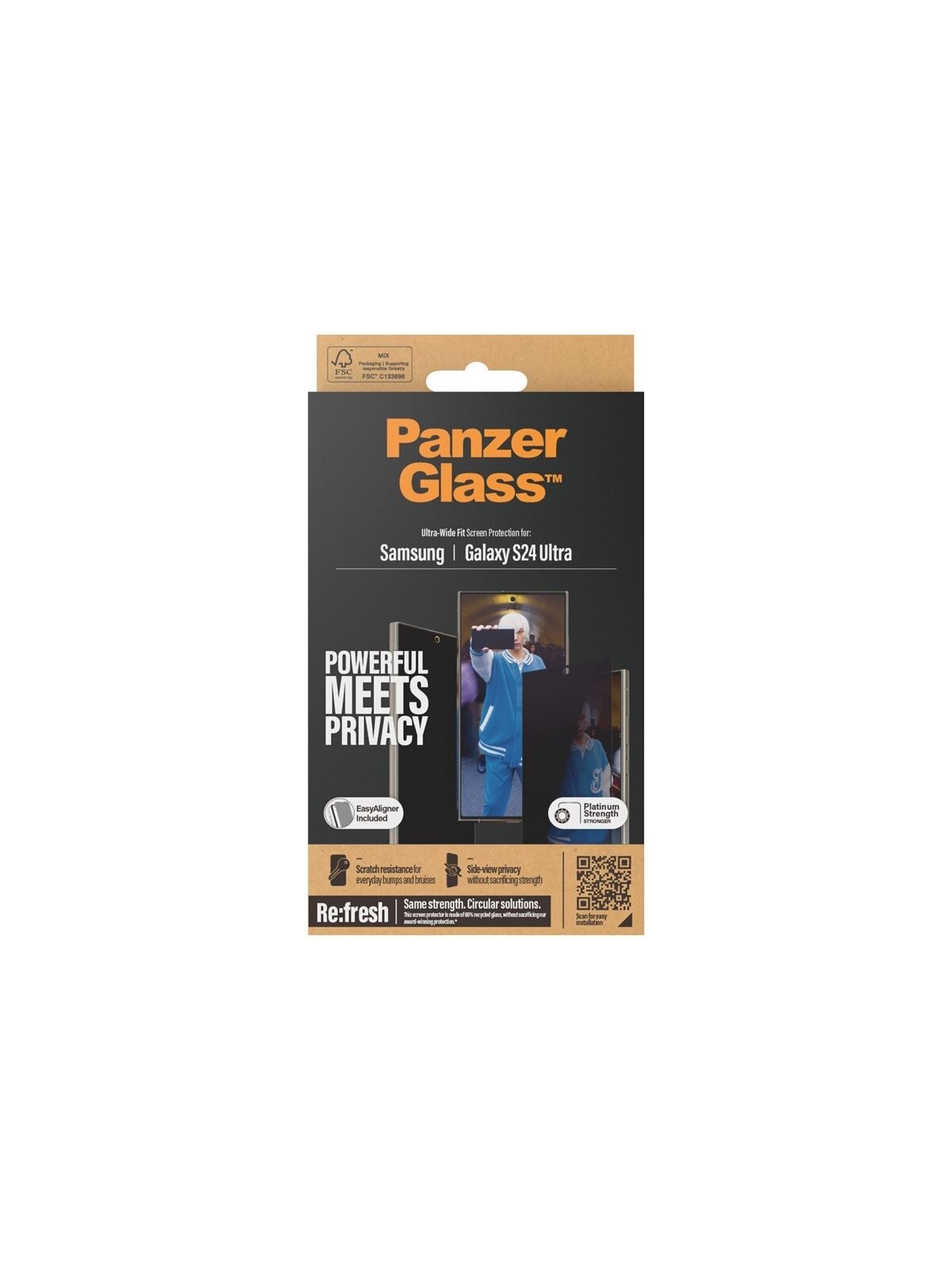 PanzerGlass Privacy Screen Protector Samsung Galaxy S 2024 Ultra | Ultra-Wide Fit wA | PanzerGlass 3 PanzerGlass Privacy Screen Protector Samsung Galaxy S 2024 Ultra | Ultra-Wide Fit wA | PanzerGlass 3