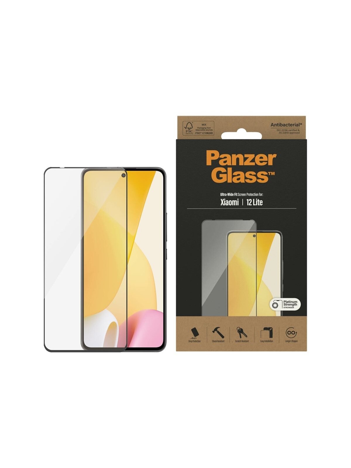 PanzerGlass | Screen protector | Xiaomi | 12 Lite | Case friendly