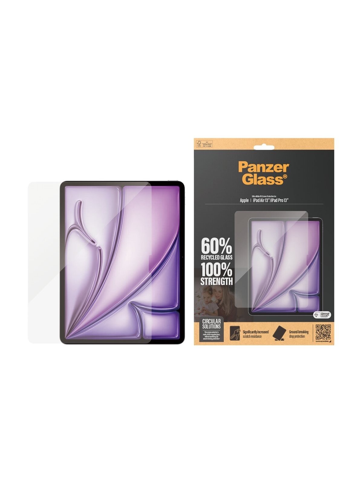PanzerGlass Ultra-Wide Fit | 2835 | 13 " | Screen protector | For Apple iPad Air 13'' (2024)/Apple iPad Pro 13'' (2024) | Transparent 2 PanzerGlass Ultra-Wide Fit | 2835 | 13 " | Screen protector | For Apple iPad Air 13'' (2024)/Apple iPad Pro 13'' (2024) | Transparent 2