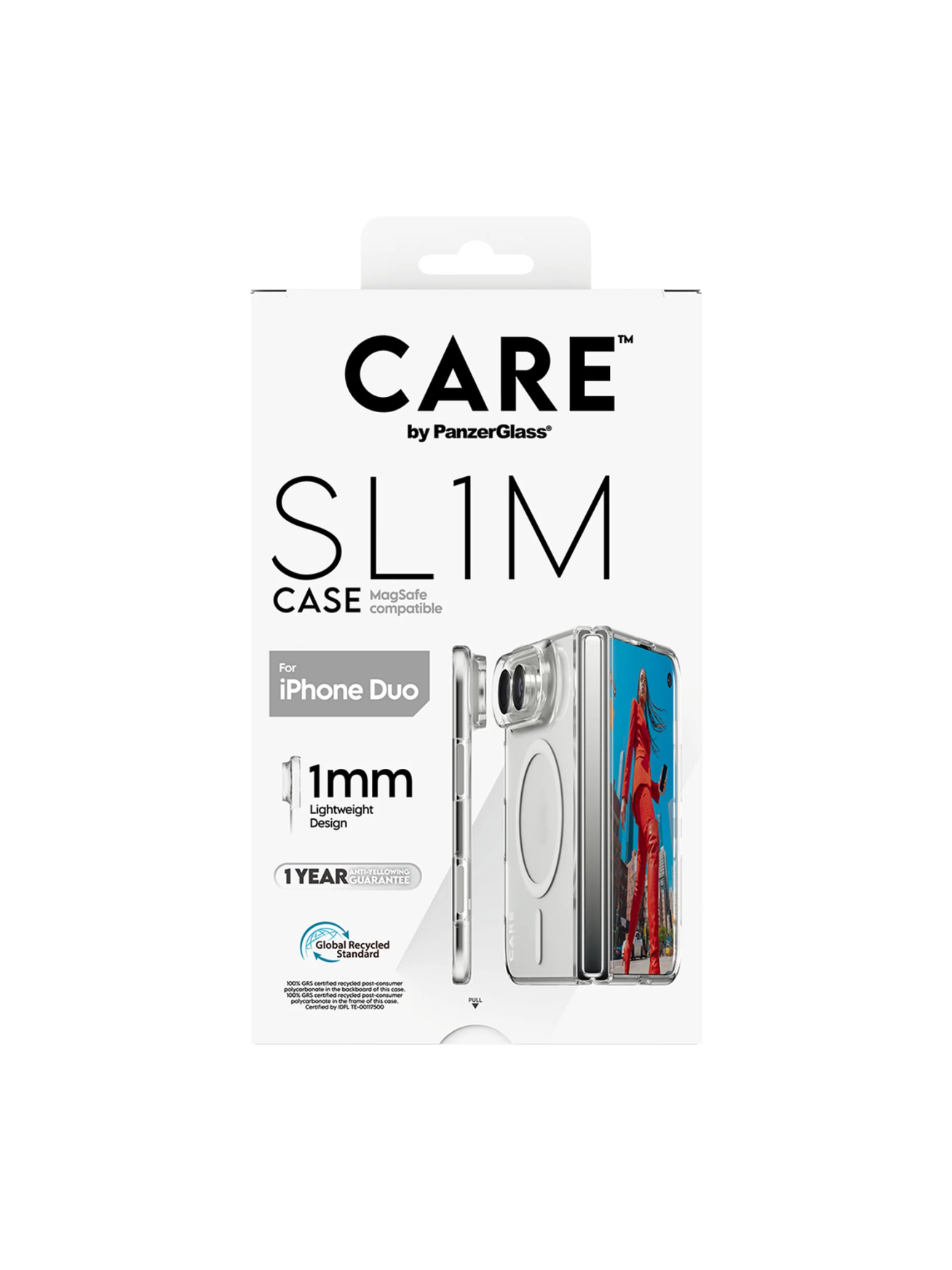 PanzerGlass Care | Back cover | iPhone Duo | Apple | Recycled plastic | Transparent 3