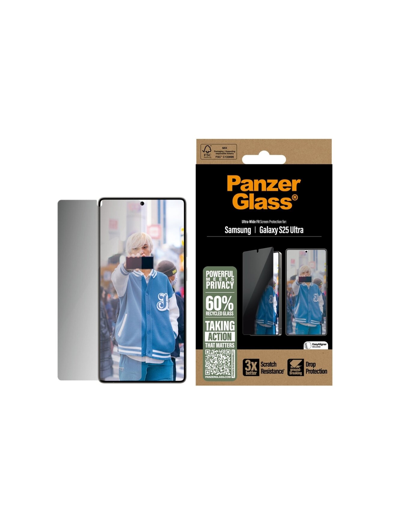 PanzerGlass Privacy Screen Protector Samsung Galaxy S25 Ultra | Ultra-Wide Fit | PanzerGlass 1 PanzerGlass Privacy Screen Protector Samsung Galaxy S25 Ultra | Ultra-Wide Fit | PanzerGlass 1