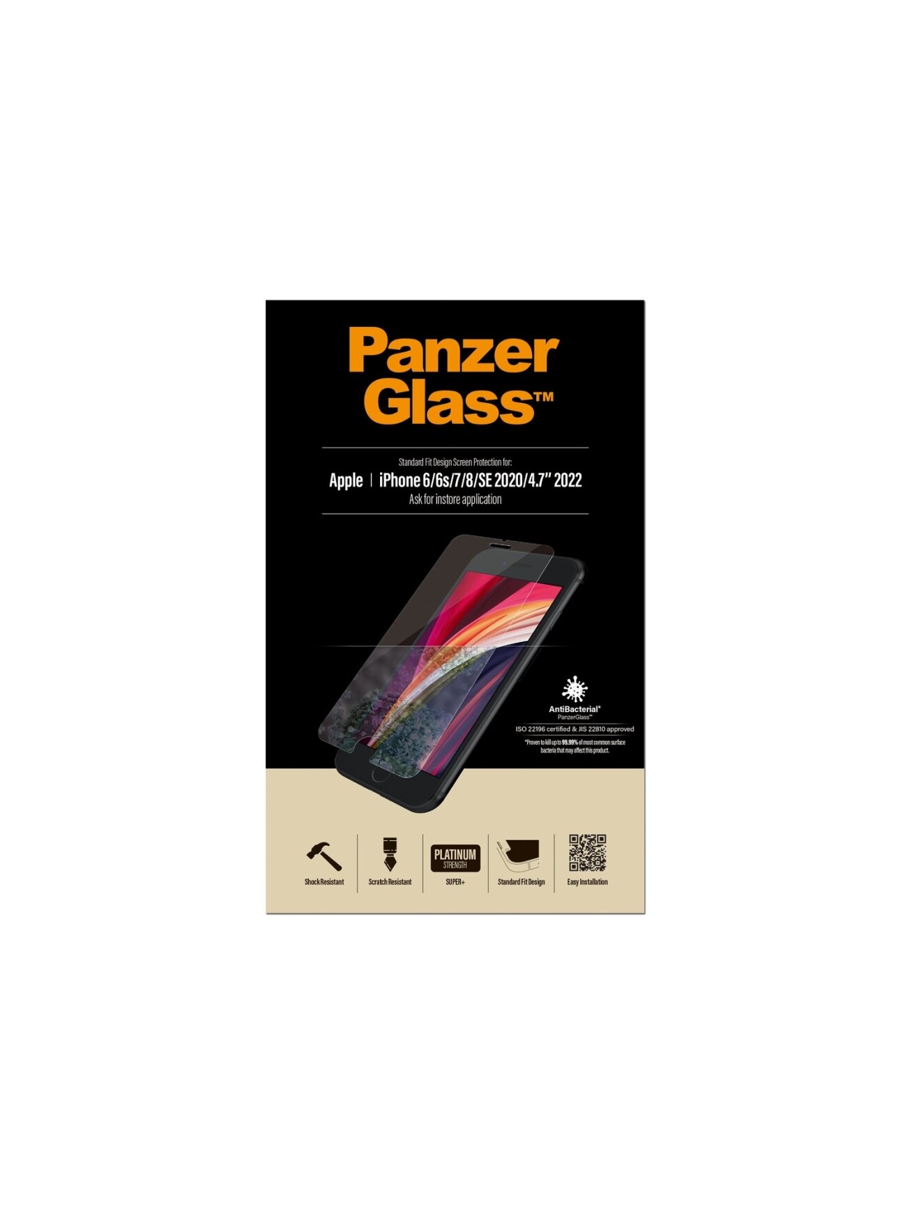 PanzerGlass | Screen Protector | Apple | Iphone 6/6s/7/8/SE (2020) | Glass | Crystal Clear | Clear Screen Protector 4 PanzerGlass | Screen Protector | Apple | Iphone 6/6s/7/8/SE (2020) | Glass | Crystal Clear | Clear Screen Protector 4