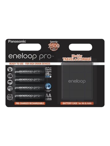 Panasonic | Rechargeable Batteries | ENELOOP BK-3HCDEC4BE | AA | 2500 mAh | 4 pc(s)