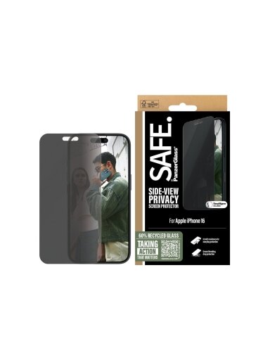 PanzerGlass Screen protector | Apple | iPhone 16 | Glass | Black | Ultra-Wide Fit PanzerGlass Screen protector | Apple | iPhone 16 | Glass | Black | Ultra-Wide Fit