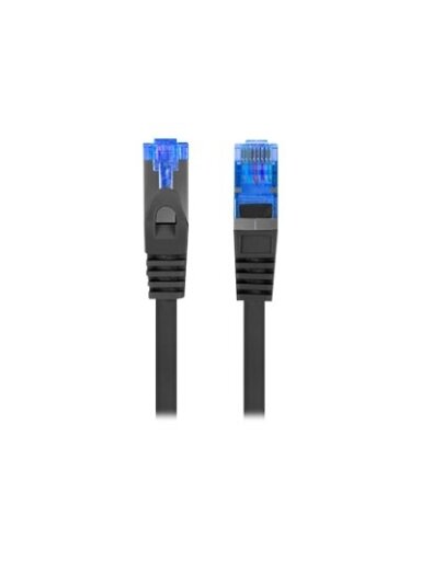 Patch Cord cat. 6 FTP | PCF6A-10CC-0025-BK | S/FTP | S/FTP shielding type – Aluminium braid on wire and each pair foiled additionally. The coating is made of low-smoke and Halogen-free materials (LSZH). Category compliance confirmed by Fluke tester. Stra Patch Cord cat. 6 FTP | PCF6A-10CC-0025-BK | S/FTP | S/FTP shielding type – Aluminium braid on wire and each pair foiled additionally. The coating is made of low-smoke and Halogen-free materials (LSZH). Category compliance confirmed by Fluke tester. Stra