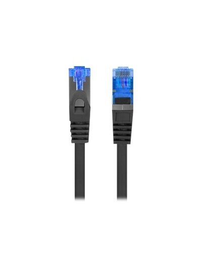 Patch Cord cat. 6 FTP | PCF6A-10CC-0025-BK | S/FTP | S/FTP shielding type – Aluminium braid on wire and each pair foiled additionally. The coating is made of low-smoke and Halogen-free materials (LSZH). Category compliance confirmed by Fluke tester.  Stra