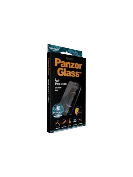 PanzerGlass | Apple | For iPhone 12/12 Pro | Glass | Black | 100% touch; The coating is non-toxic | Case Friendly 6