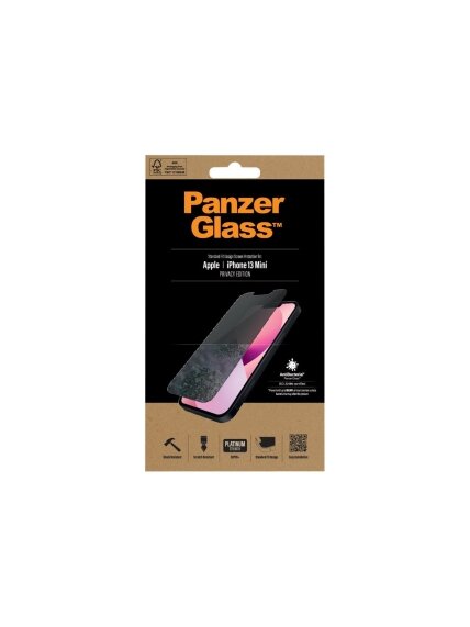 PanzerGlass | Apple | iPhone 13 Mini | Tempered glass | Black | Crystal clear; Resistant to scratches and bacteria; Shock absorbing; Easy to install | Privacy Screen Protector 4 PanzerGlass | Apple | iPhone 13 Mini | Tempered glass | Black | Crystal clear; Resistant to scratches and bacteria; Shock absorbing; Easy to install | Privacy Screen Protector 4