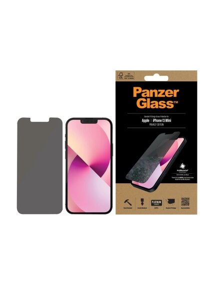 PanzerGlass | Apple | iPhone 13 Mini | Tempered glass | Black | Crystal clear; Resistant to scratches and bacteria; Shock absorbing; Easy to install | Privacy Screen Protector 6 PanzerGlass | Apple | iPhone 13 Mini | Tempered glass | Black | Crystal clear; Resistant to scratches and bacteria; Shock absorbing; Easy to install | Privacy Screen Protector 6
