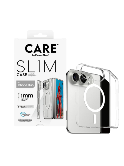 PanzerGlass Care | Back cover | iPhone Duo | Apple | Recycled plastic | Transparent 4