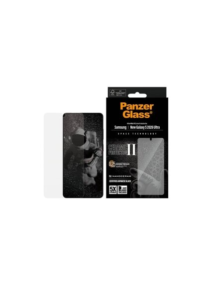 PanzerGlass Ceramic Screen Protector Samsung New Galaxy S26 Ultra | Ultra-Wide Fit w. EasyAligner | PanzerGlass PanzerGlass Ceramic Screen Protector Samsung New Galaxy S26 Ultra | Ultra-Wide Fit w. EasyAligner | PanzerGlass