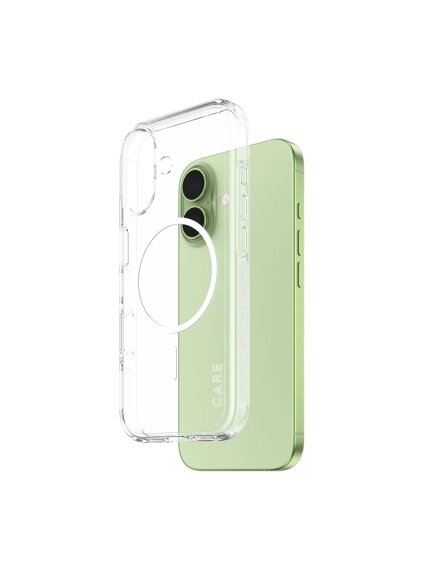 PanzerGlass Flagship Case | Back cover | Apple | iPhone 17 | Recycled plastic | Transparent | Urban Explorer w. White MagSafe