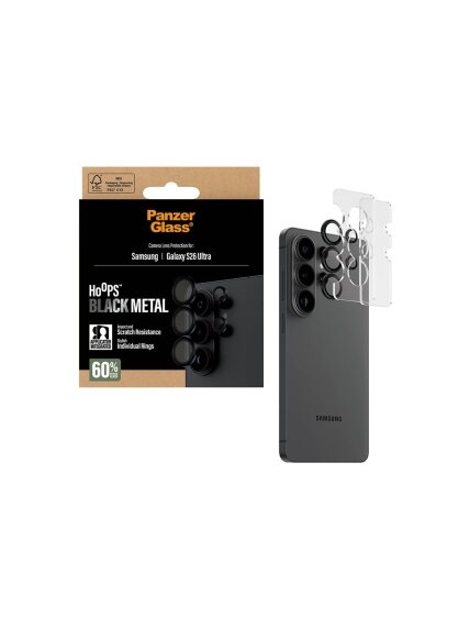 PanzerGlass Hoops Camera Lens Protector Black Samsung New Galaxy S26 Ultra | PanzerGlass 4 PanzerGlass Hoops Camera Lens Protector Black Samsung New Galaxy S26 Ultra | PanzerGlass 4